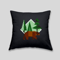 Coussin ours brun Coussin ours brun